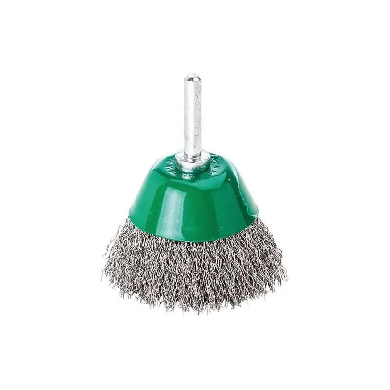 Připraveno k expedici - LESSMANN plošný kartáč na stopce z nerezové oceli pr. 50x0,3 mm