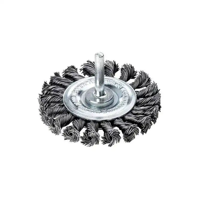 Kulatý kartáč na stopce LESSMANN z nerezové oceli špičatý pr.75x0,5 mm - Super nabídka