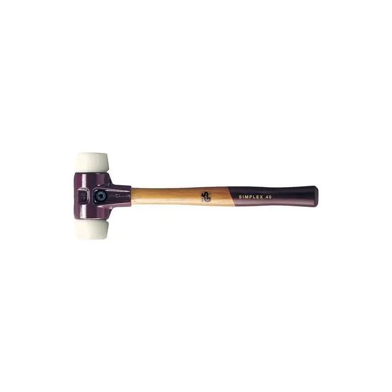Špičkový produkt - Kladivo s úderovými hlavami z nylonu, 50 mm, Halder