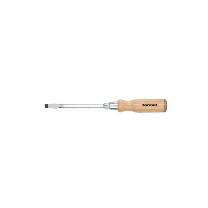 Šroubovák plochý s dřevěnou rukojetí 9,0x1,4x150 mm Format | Prodejní hit