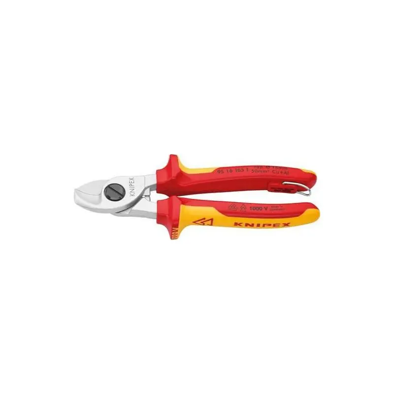 Nůžky na kabely VDE 165 mm s očkem KNIPEX | Novinka