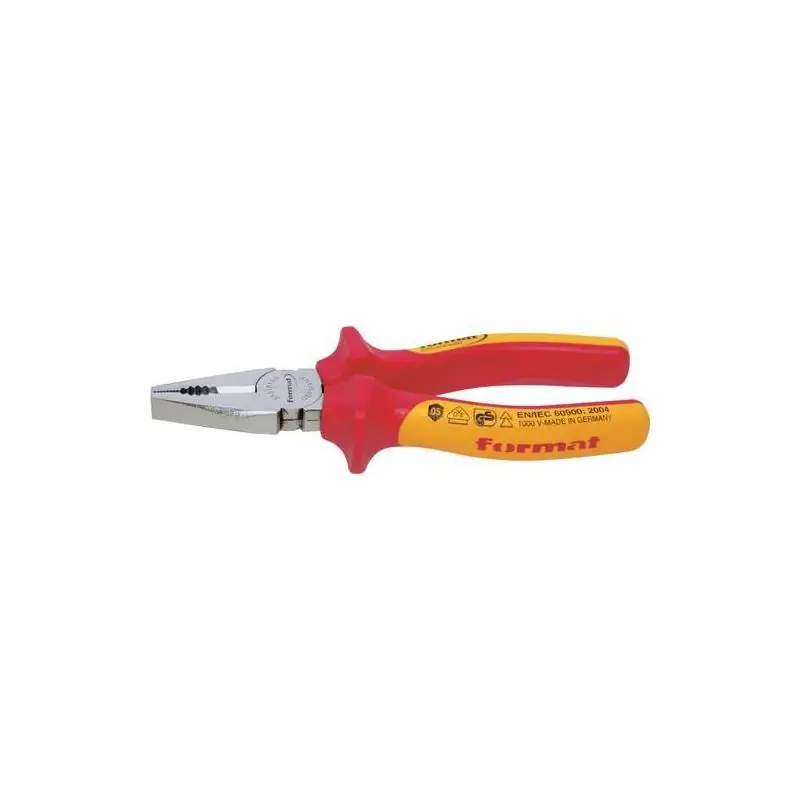 Připraveno k expedici | Kombinované kleště DIN5244 160 mm Tvrdý drát 1600N/ mm2 VDE Format