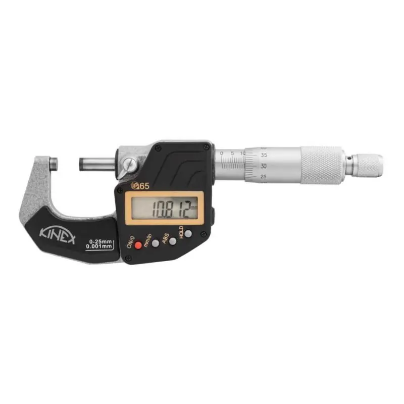 Digitální mikrometr třmenový KINEX ABSOLUTE ZERO, 50-75 mm, 0,001mm, DIN 863, IP 65 | Velmi oblíbený produkt