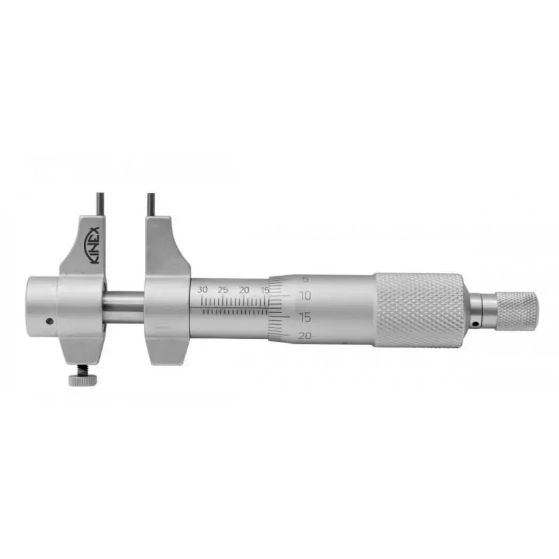 Sleva - Mikrometr dutinový dvoudotekový (dutinoměr) KINEX 5-30 mm, 0.01mm, ČSN 25 1430, DIN 863