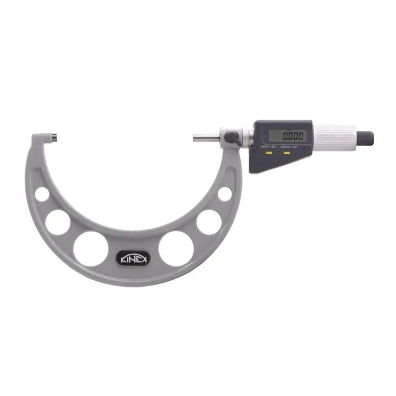 Digitální mikrometr třmenový KINEX 125-150 mm, 0,001mm, DIN 863, IP 65 - Právě uvedeno na trh