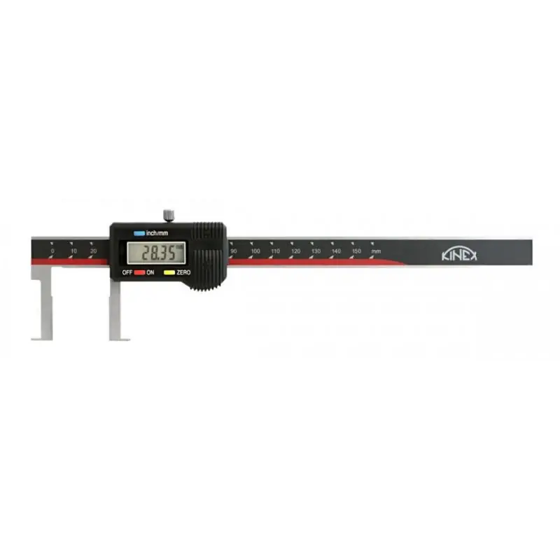 Digitální posuvné měřítko na vnitřní zápichy KINEX 150mm - Výprodej
