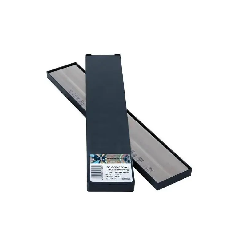Kovová fólie v deskách nerez 50x300x0,02 mm 10Bl/P H+S | Omezené zásoby