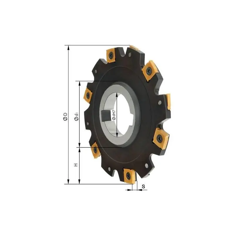 Kotoučová fréza bez nákružku D 125 x12 mm Z 12 - Vysoká kvalita