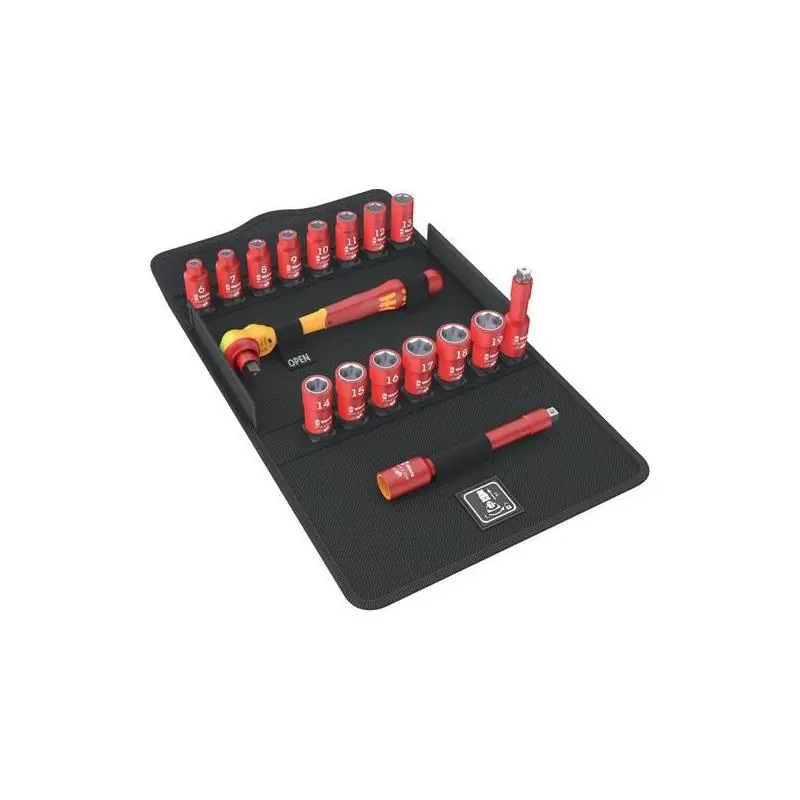 Populární - Sada nástrčných hlavic 3/8" ZYKLOP VDE 17 ks Wera 05004970001