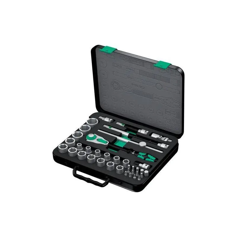 Sada nástrčných klíčů 1/2" metrická, 37dílná, Wera 8100 SC 2 Zyklop, 05003645001 - Super nabídka