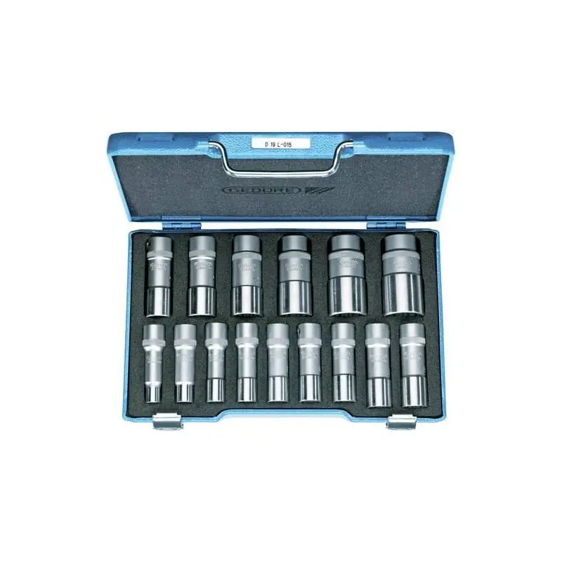 Pospěšte si | Sada nástrčných hlavic 1/2"mm(12hr.) 15ks dlouhý Gedore