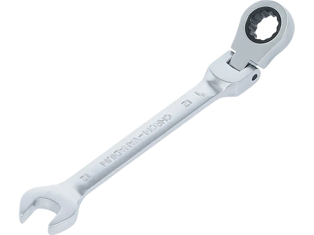 Ráčnový očkoplochý klíč 12 mm s kloubem, BGS - B6712 - Rychle mizí