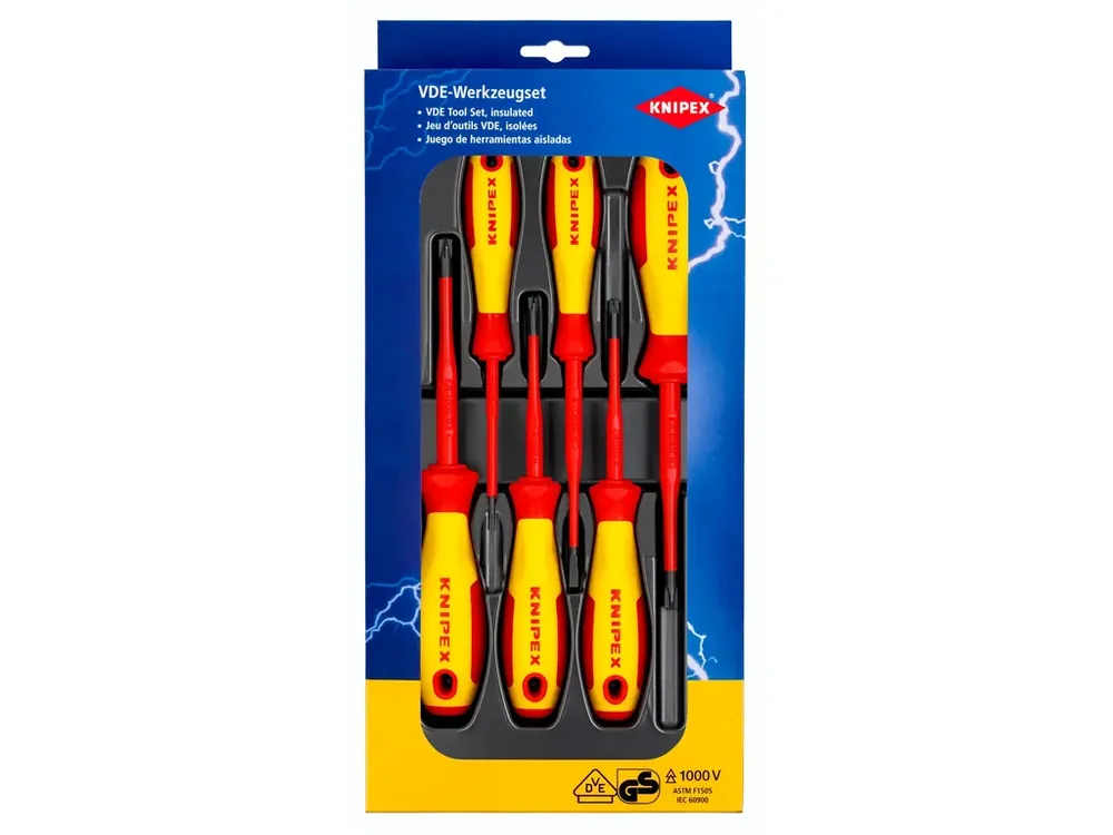 Sada VDE šroubováků KNIPEX, 6 ks - 002012V05 | Skladem