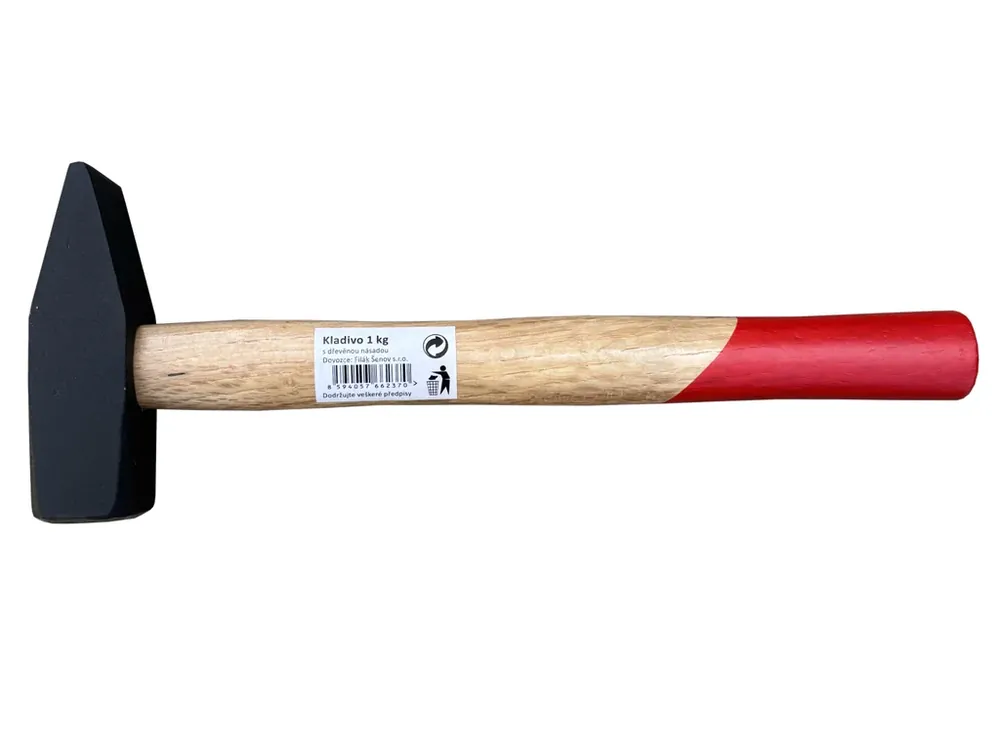 Rychle mizí | Kladivo s dřevěnou násadou - 0,5 kg