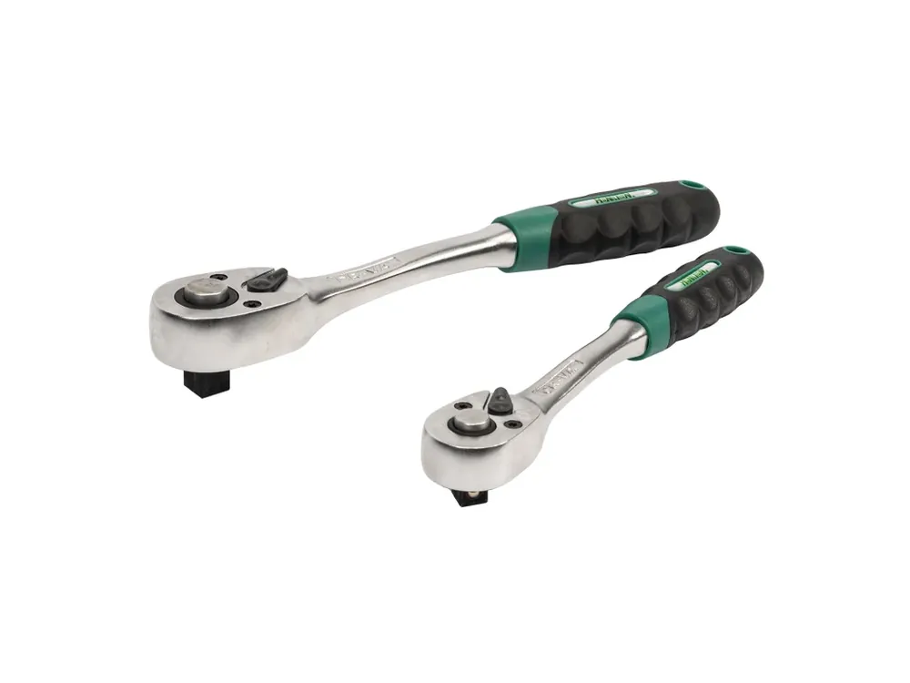 HONITON Ráčna oválná s gumovou rukojetí 36 zubů 1/2" / 250 mm - Speciální cena