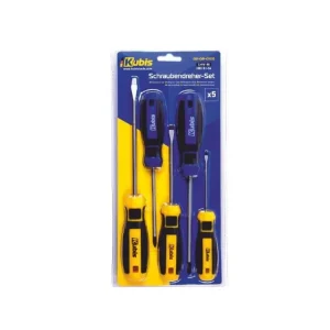 Sada šroubováků 5-ti dílná, PH1*100, 2*125, SL3*75, 5*100, 6*150 мм CrV6150 02-08-0105 | Nově v e-shopu