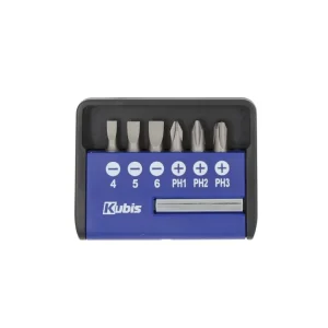Sada bitů 6 nástavců, SL4, 5, 6 мм, PH1, PH2, PH3, CrV6150, HRC 51-54 02-08-0200 | Výhodný nákup