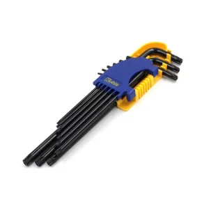 Extra sleva | Nástrčkové klíče sada TORX 9 kusů, dlouhé, T10, T15, T20, T25, T27, T30, T40, T45, T50, CrV TRX 02-08-9809