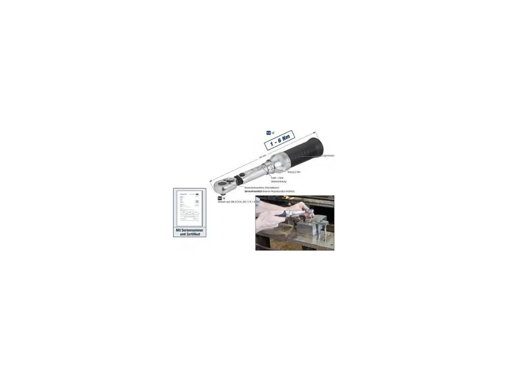 Momentový klíč 1/4" 1-6 Nm, Hazet 6106-1CT | Kvalitní produkt