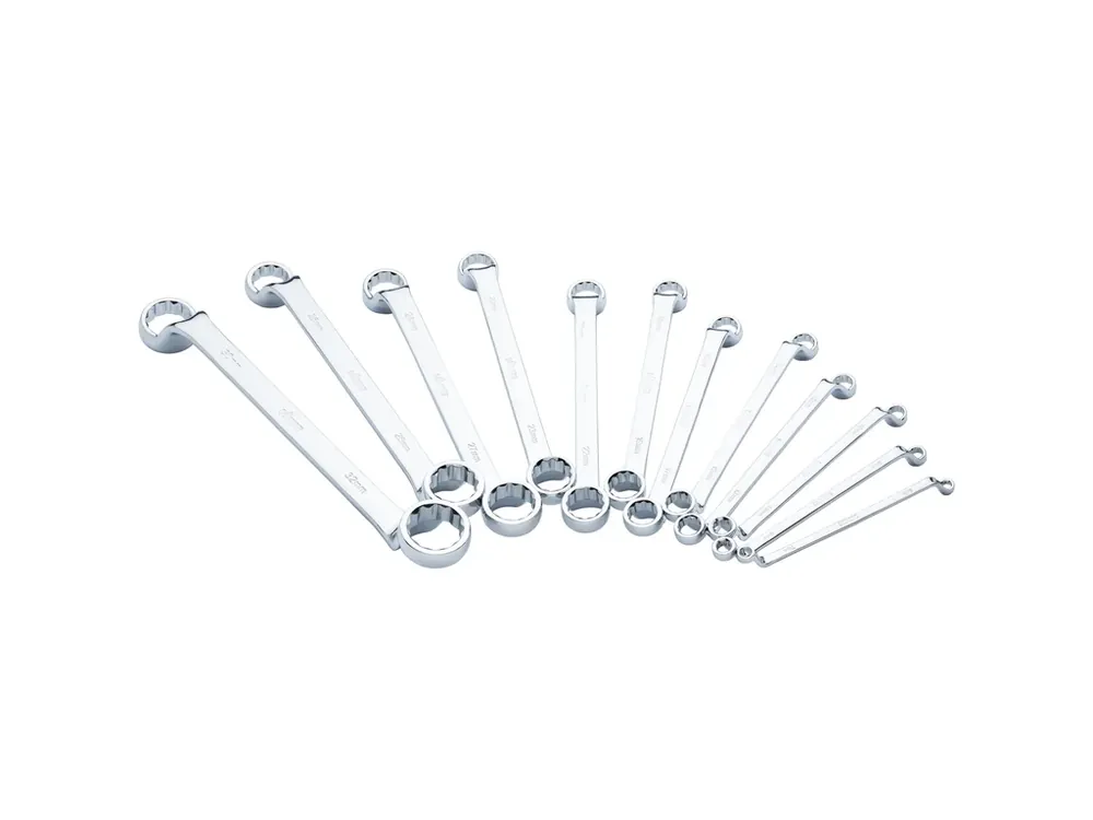 Sada očkových klíčů, vyhnuté, 6-32 mm, 12 ks, Vigor - V7750/12 | Skvělá nabídka