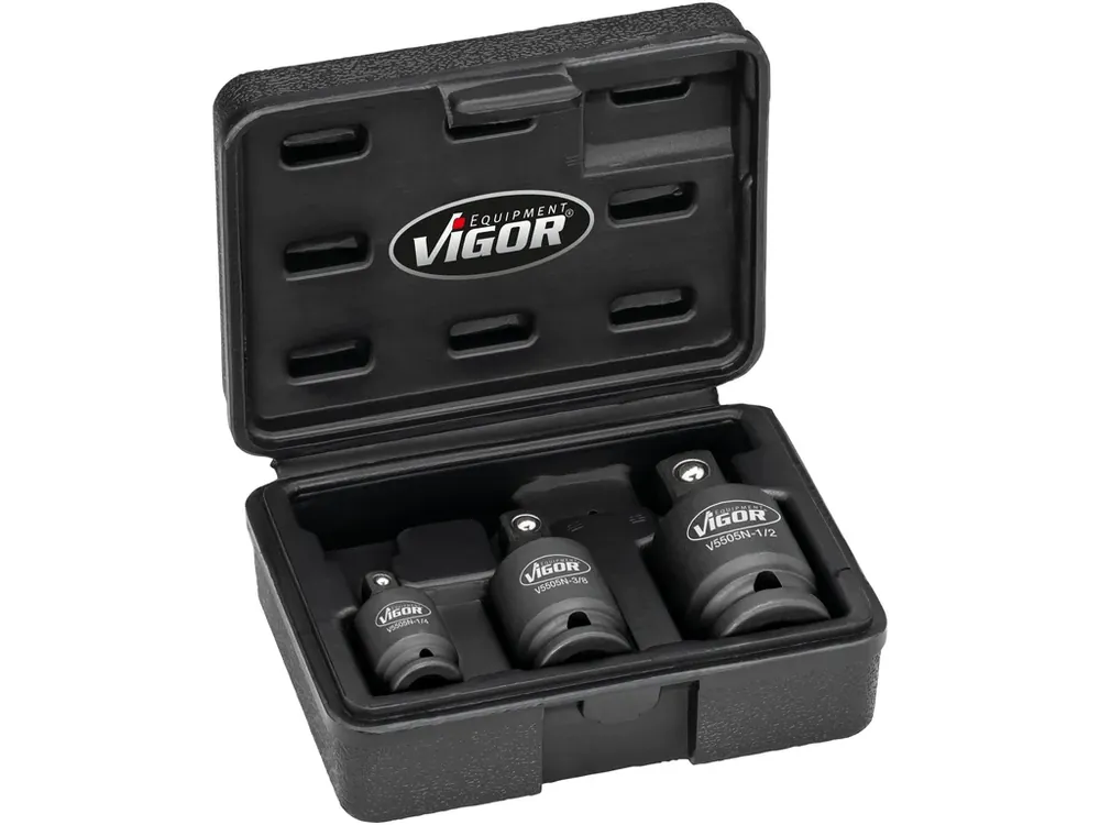 Rázové kardanové klouby, 1/4", 3/8", 1/2", 3 ks, VIGOR - V5505N - Už jen pár kusů
