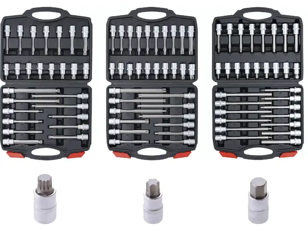 Nástrčné hlavice Imbus, TORX a XZN 1/2", sada 88 dílů - BGS - Čerstvá novinka