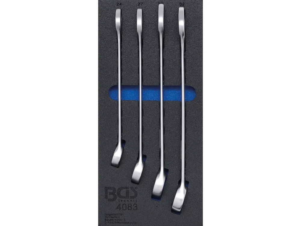 Sada očkoplochých klíčů v pěnové výplni, 24 - 32 mm, 4 ks - B4083 | Omezené zásoby