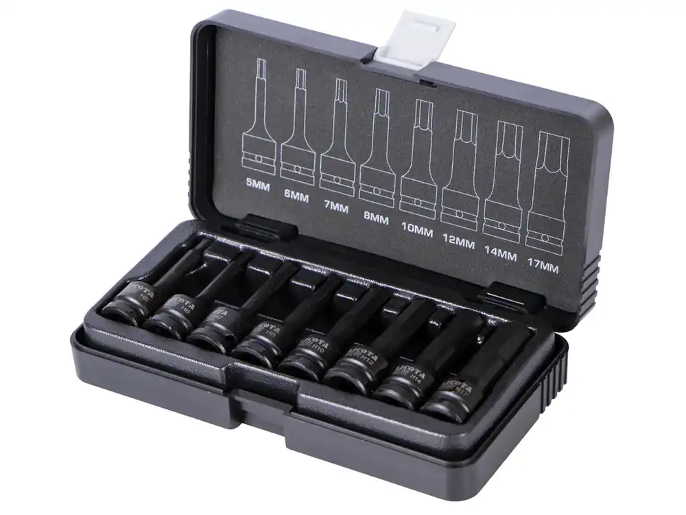 Sada vnějších nástrčných klíčů HEX 1/2", 8 ks - Liasa40005 | Cenový hit