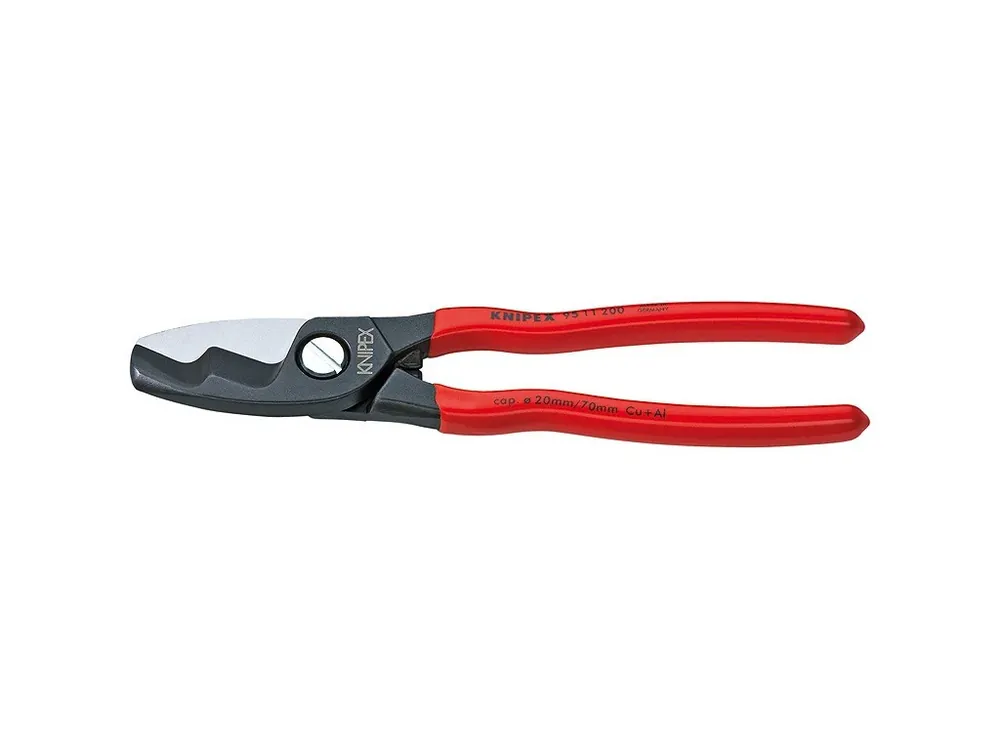 Kabelové nůžky s dvojitým břitem potaženo plastem 200 mm - 9511200 - Poslední kusy
