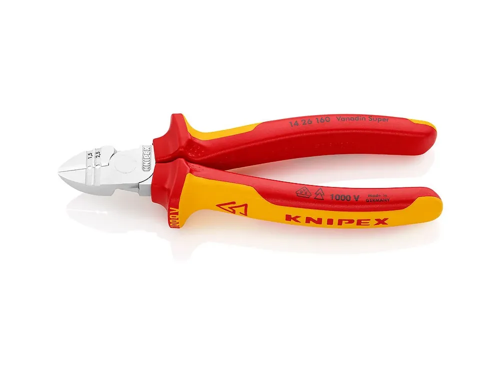 Vrácení zdarma | Boční odizolovací kleště chromované 160 mm - 1426160