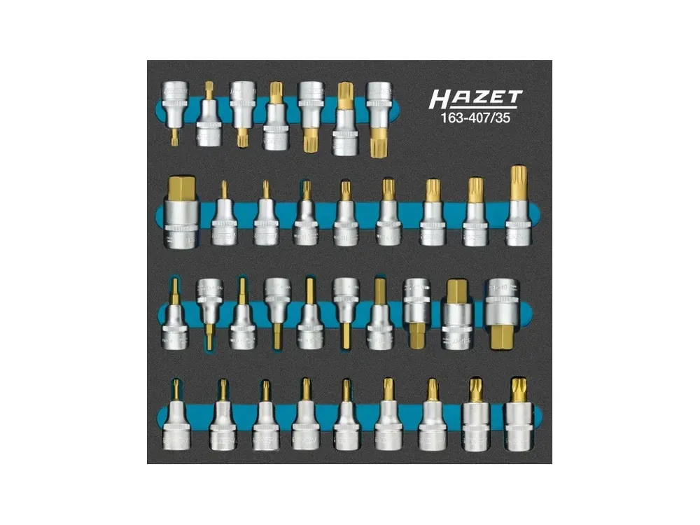 Sada nástrčných hlavic 1/2" s bitem, Hazet 163-407/35 | Akční sleva