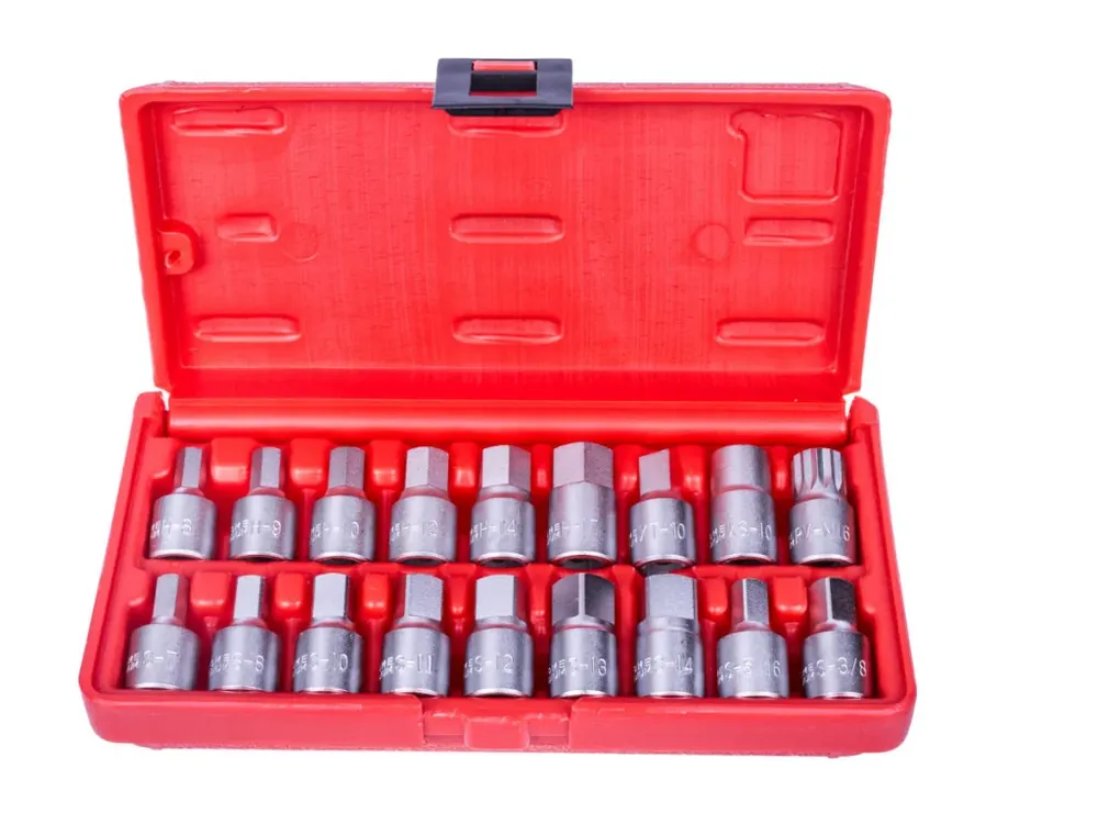 Klíče na olejové šrouby 3/8" 18ks - H2405 - Připraveno k expedici