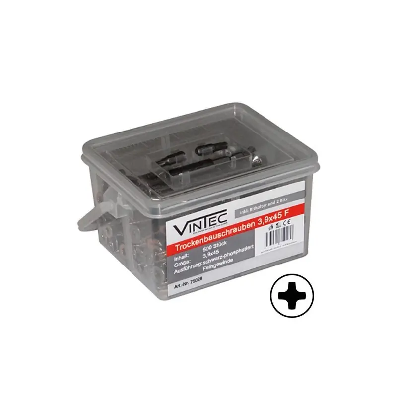 Vintec Šrouby do sádrokartonu 3,9x45 F, 500 ks | Top produkt