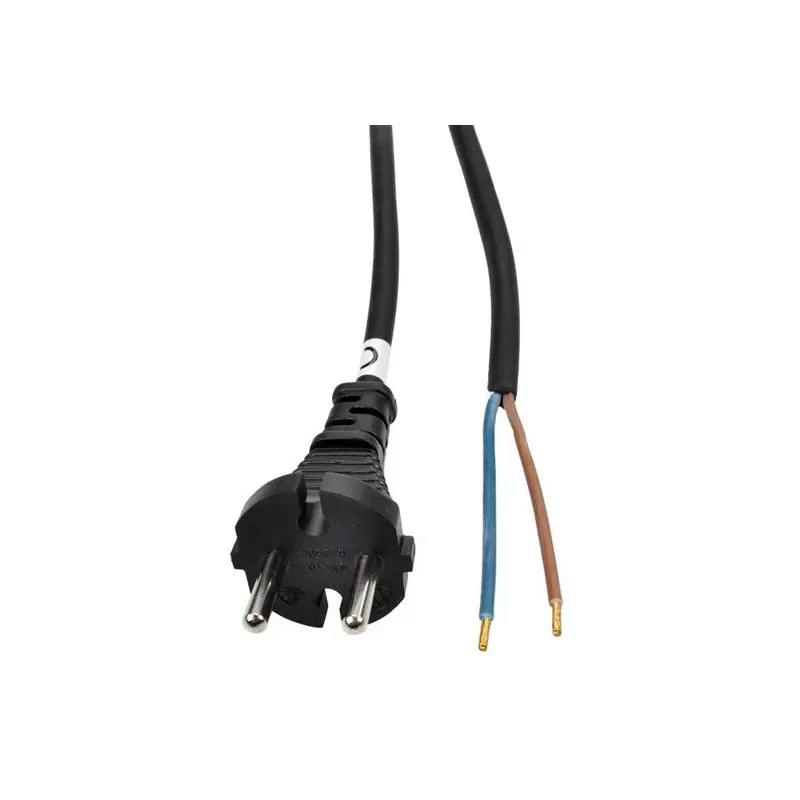 Sleva - SOLIGHT Flexo kabel gumový 2x 1,5 mm2, černý, 2,5 m
