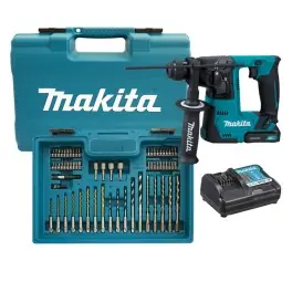 Cenový hit - Aku vrtací kladivo, 12.0 V, 1.5 Ah, 1.0 J, SDS-Plus, CXT, příslušentví, Makita, HR140DWYE1