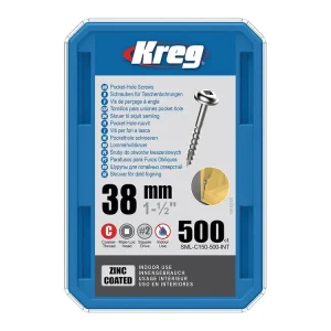 Top cena | Kreg Zinc Maxi-Loc Šrouby pro skryté spoje - 38 mm, hrubý závit, 500 ks