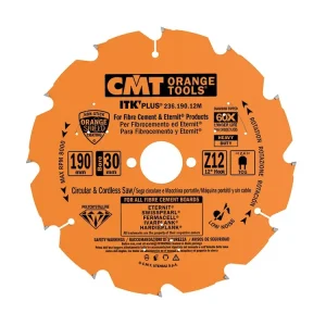 Oblíbený produkt | CMT Diamantový pilový kotouč na cementotřískové desky - D210x2,4 d30 Z12