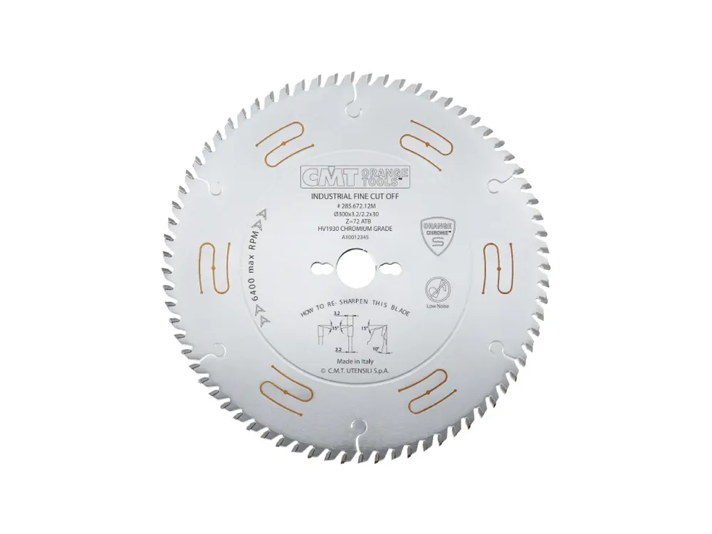 CMT CHROME Pilový kotouč pro podélné a příčné řezy - D250x3,2 d30 Z60 HW Odhlučněný - Nejprodávanější
