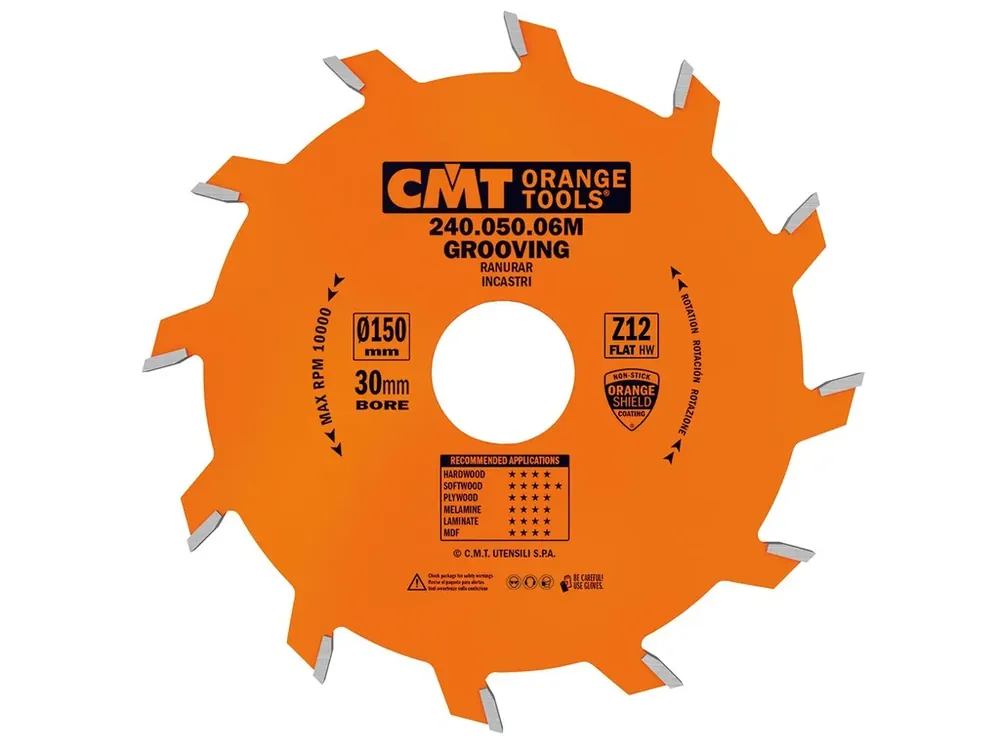 CMT Orange Industrial Drážkovací kotouč - D150x2 d35 Z12 HW | Do košíku