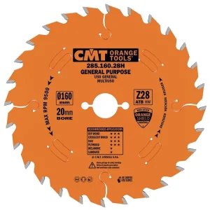 Špičkový produkt | CMT Orange Industrial Pilový kotouč pro podélné a příčné řezy - D260x2,8 d30 Z60 HW Odhlučněný