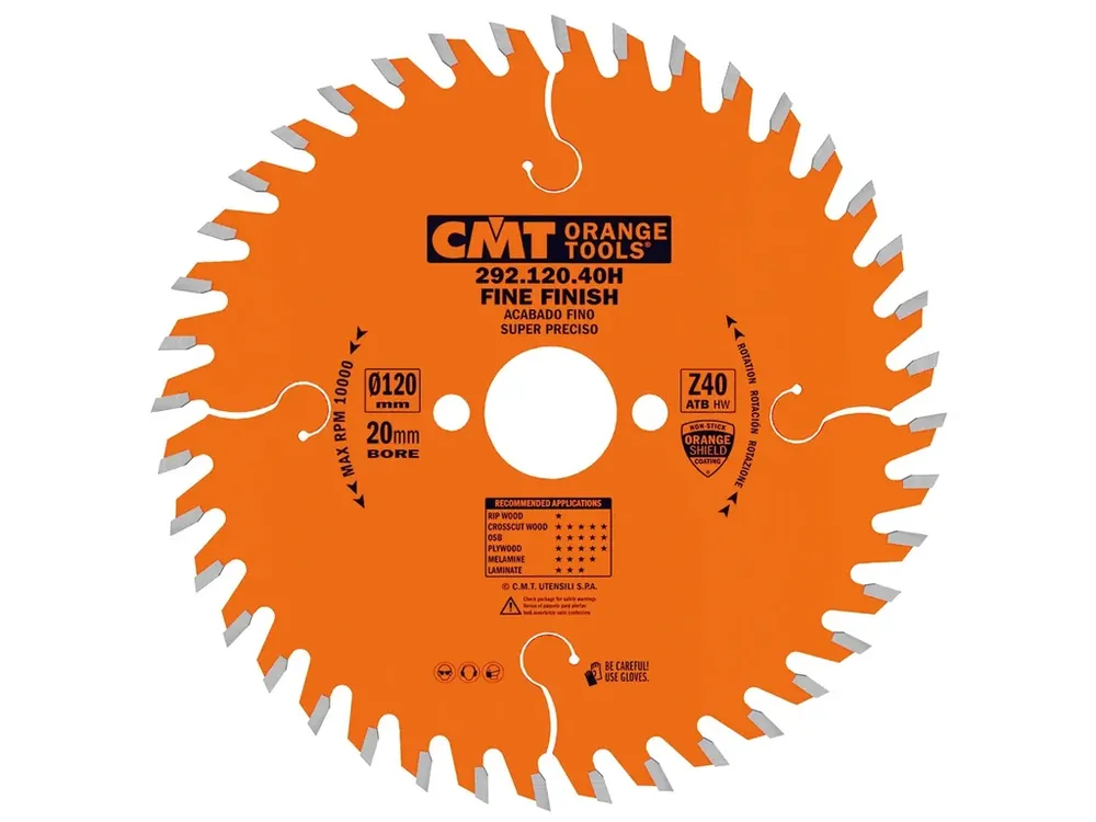 Sleva - CMT Orange Pilový kotouč pro elektronářadí, finální řez - D180x2,6 d20 Z40 HW