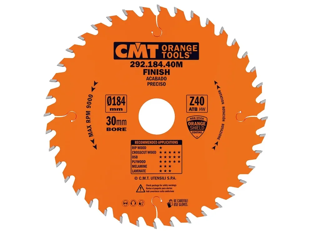 CMT Orange Pilový kotouč pro elektronářadí, finální řez - D184x2,6 d30 Z40 HW | Nenechte si ujít nabídku