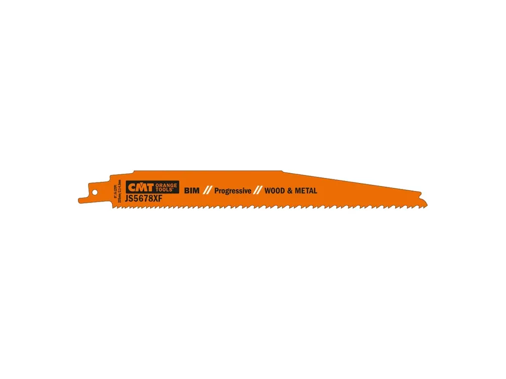 CMT Pilový plátek do pily ocasky BIM Progressive Wood-Metal 5678XF - L225, I205, TPI6-12 (bal 5ks) | Ihned k objednání