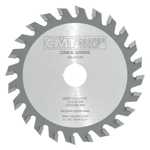 Velmi žádaný produkt | CMT Předřezový kotouč kónický pro CNC stroje - D180x4,3-5,5 d45 Z36 HW