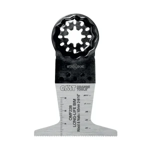Výborné hodnocení - CMT Starlock Ponorný pilový list BIM s dlouhou životností, na dřevo a hřebíky - 65 mm, 50ks