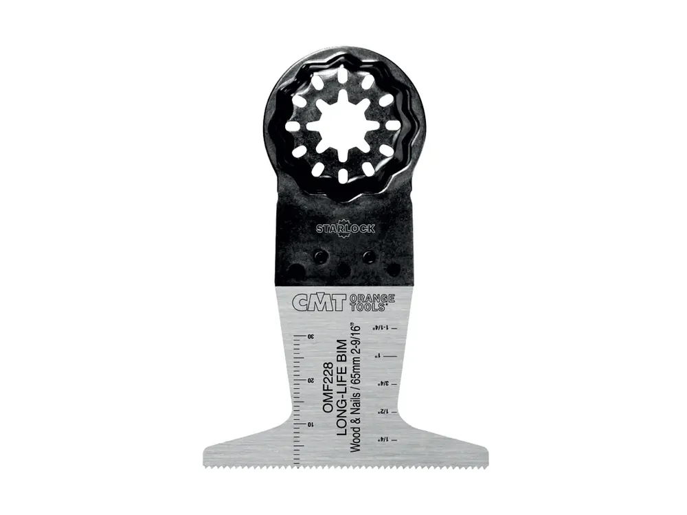 Výborné hodnocení - CMT Starlock Ponorný pilový list BIM s dlouhou životností, na dřevo a hřebíky - 65 mm, 50ks