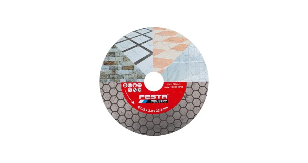 Kotouč diamantový INDUSTRY řezný 125x2,0x22,2mm, FESTA 21231 | Novinka