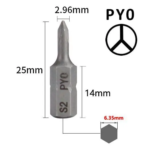 Bit PY křížový 3-ramenný (bezpečnostní), délka 25mm, - Cenová bomba