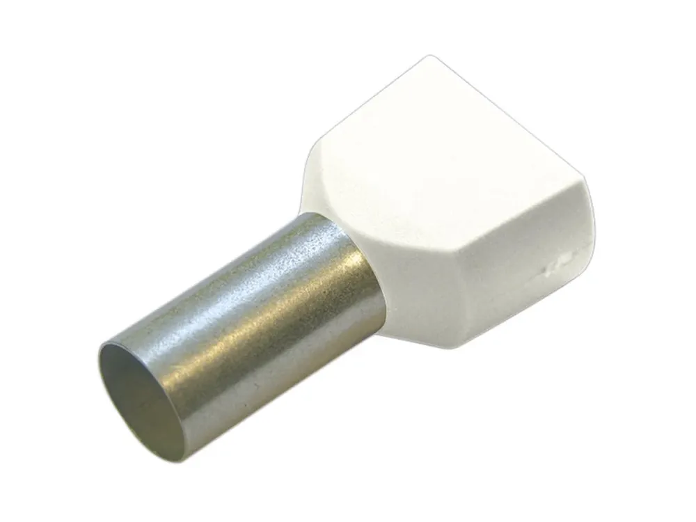 Ušetřete více - DD 0,75-10 Dutinka dvojitá,2x0,75mm2/délka 10mm bílá