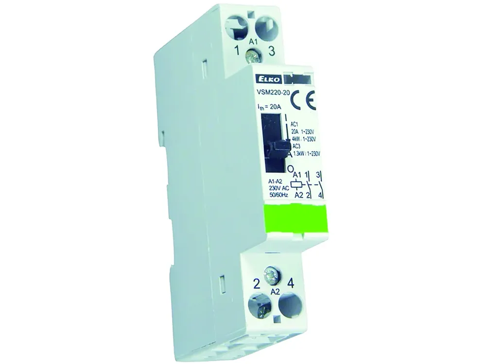 VSM220-20 12V AC Instalační stykač s manuálním ovládáním 2x20A - Ušetřete více
